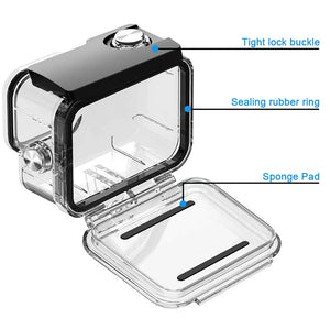 60M waterproof case for GoPro HERO 12 Black, underwater diving housing cover, durable protective accessory for deep water adventures, compatible with GoPro HERO 11, 10, and 9 Black models.