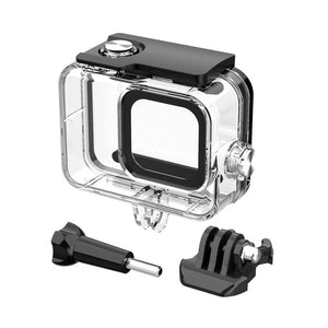 60M waterproof case for GoPro HERO 12 Black, underwater diving housing cover, durable protective accessory for deep water adventures, compatible with GoPro HERO 11, 10, and 9 Black models.