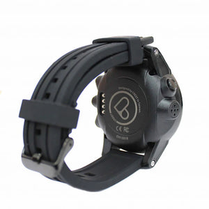 CREST CR4 Dive Computer Watch for scuba, freediving, and tech diving, featuring a 100-meter depth rating, rechargeable battery, and multiple dive modes, displayed on a sleek black wristwatch.