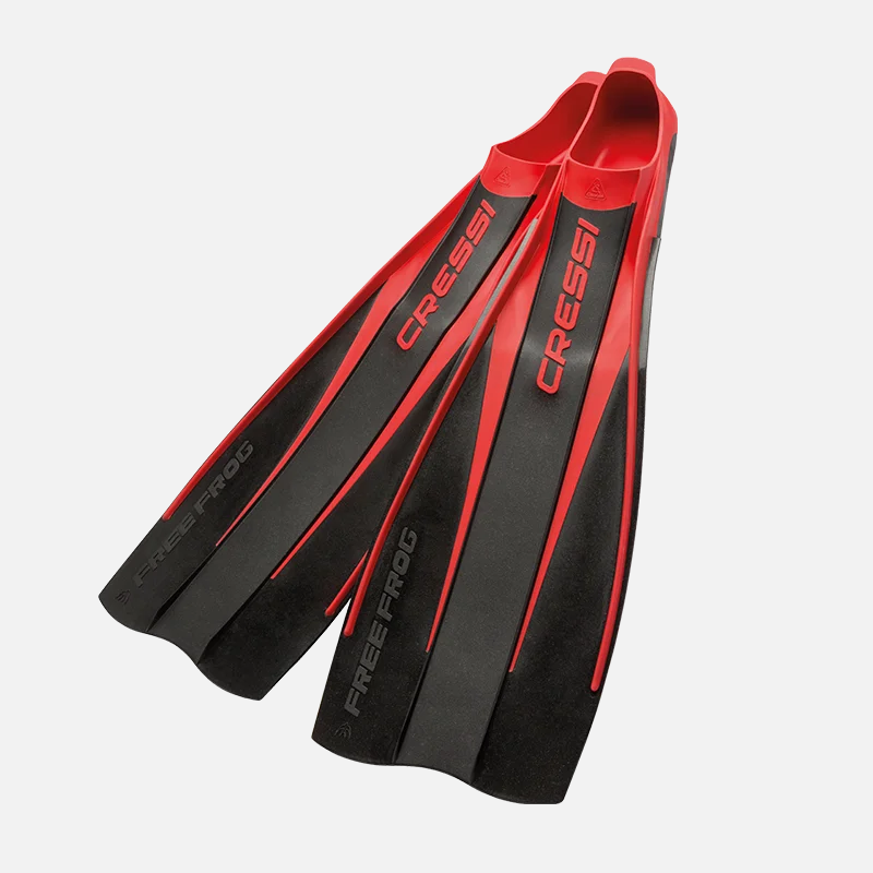 Cressi Free Frog Scuba Diving Fins - High-performance diving fins with a sleek design, below-blade foot pocket for increased thrust, durable polypropylene construction, and ergonomic full-foot pocket for ultimate comfort. Perfect for scuba divers of all levels.