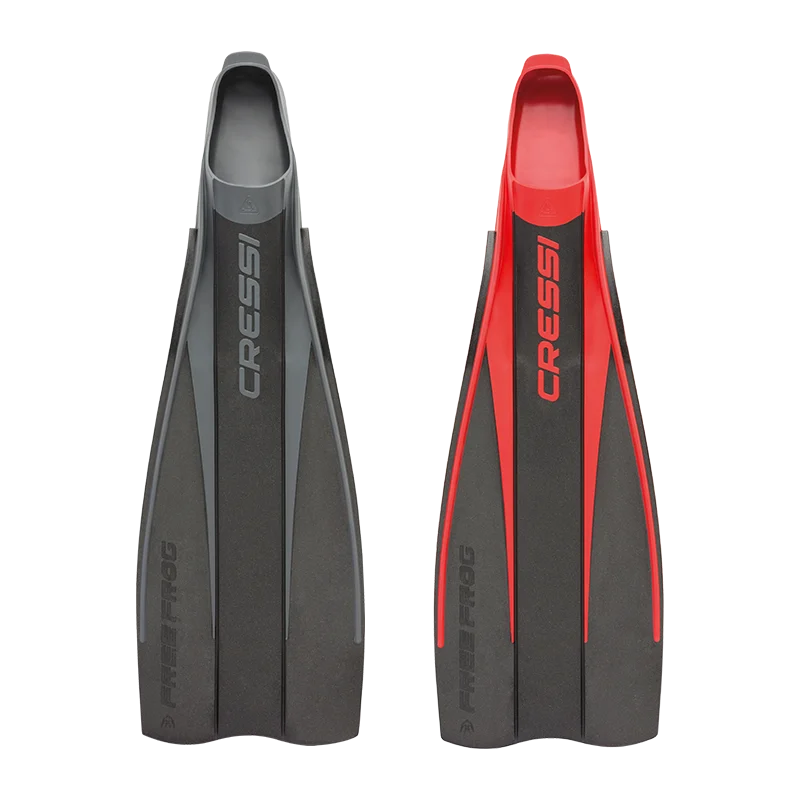 Cressi Free Frog Scuba Diving Fins - High-performance diving fins with a sleek design, below-blade foot pocket for increased thrust, durable polypropylene construction, and ergonomic full-foot pocket for ultimate comfort. Perfect for scuba divers of all levels.