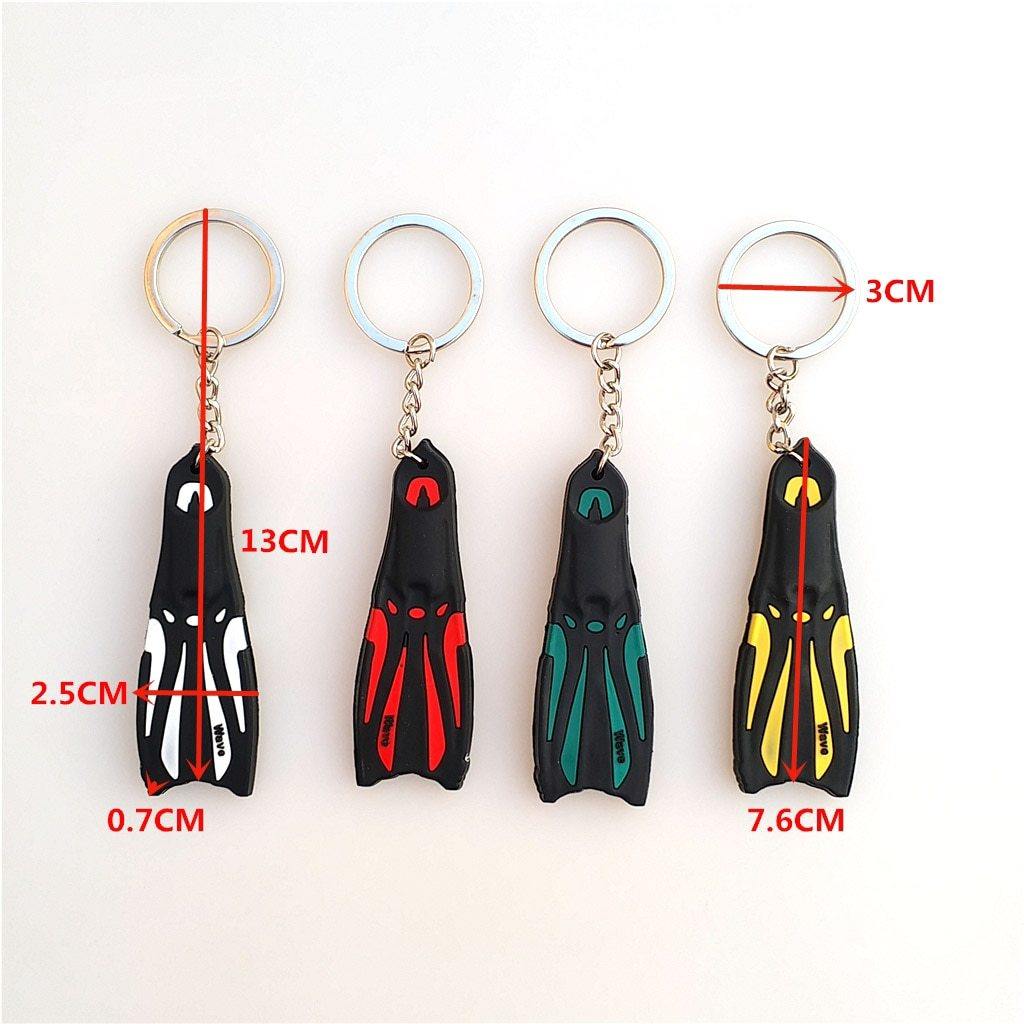 Dive Fin Key Chain Holder - The Eagle Ray Dive Shop