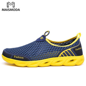 MAISMODA Men’s and Women’s Aqua Shoes with non-slip rubber sole, breathable and quick-drying mesh upper, perfect for beach, pool, kayaking, and water sports. Durable, lightweight water shoes offering impact resistance, easy pull tabs, and elastic lacing for a snug fit.