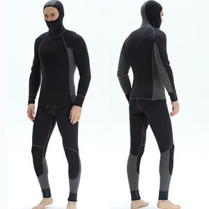 Mens Split Type Full Body Wetsuit with Hood - The Eagle Ray Dive Shop